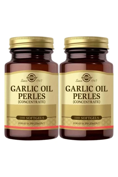 SOLGAR Garlic Oil Perles(Concantrate)100 Yumuşak Kapsül x2 Adet ürün görseli 1