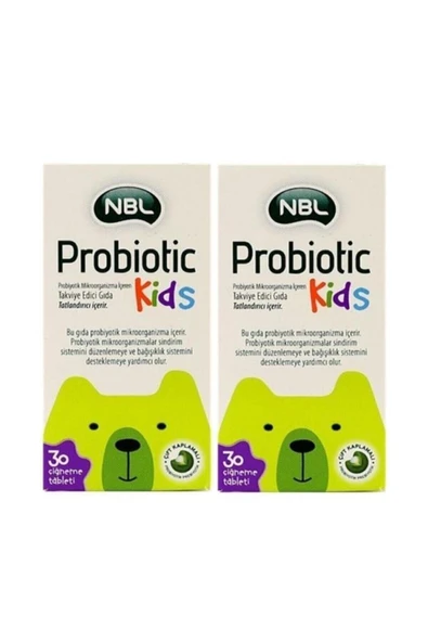 NBL Probiotic Kids 30 Çiğneme Tableti-2 Adet- ürün görseli 1