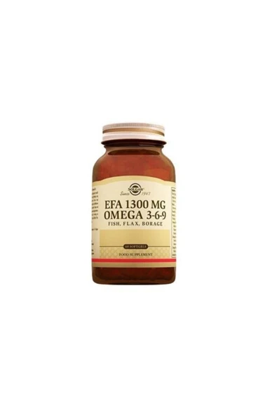 SOLGAR Omega 3-6-9 Efa 1300mg 60 Softjel - Resim 2
