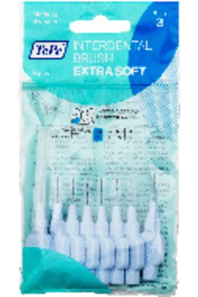 TEPE Extra Soft Arayüz Fırçası Mavi 0,6mm 8'li ürün görseli 1