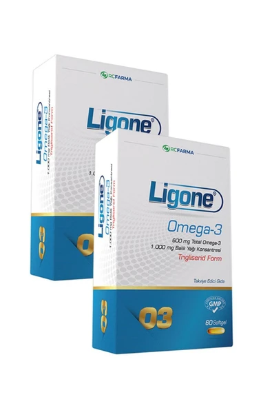 LİGONE Omega-3 Softgel 60 Kapsül 2 Adet ürün görseli 1