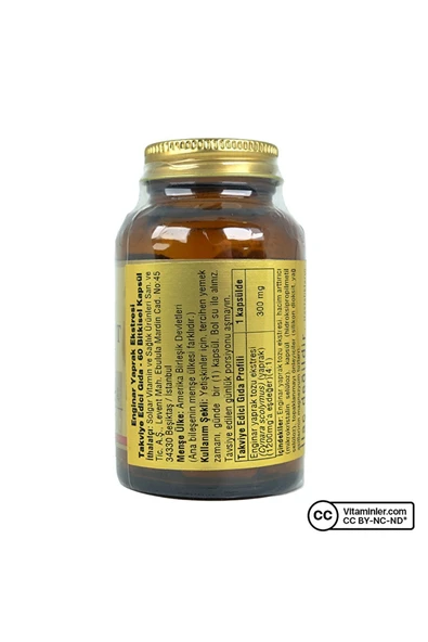 SOLGAR Artichoke Leaf Extract 60 Kapsül - AROMASIZ - Resim 2