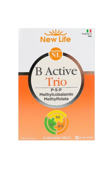 NEW LİFE B Active Trio Dil Altı 30 Tablet ürün görseli 1
