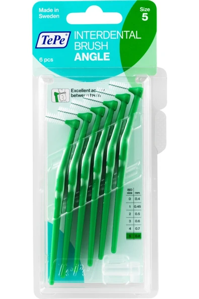 TEPE Angle Arayüz Fırçası Yeşil 0,8 Mm 6'lı Paket ürün görseli 1