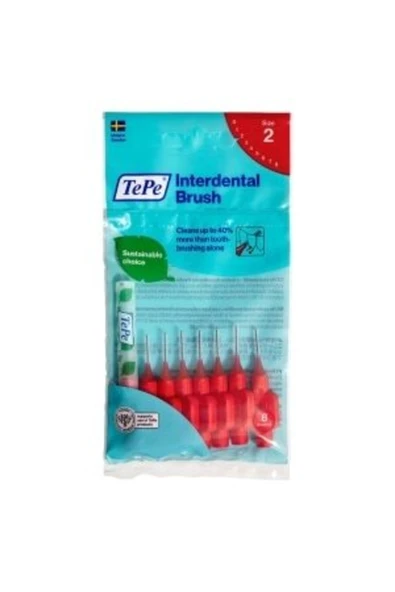 TEPE Arayüz Fırçası 0.5 Mm Kırmızı 8'li Paket ( 1 Adet ) ürün görseli 1