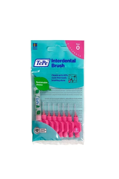 TEPE Pembe Arayüz Fırçası 0,4 Mm (8'li Paket) (size 0) ürün görseli 1