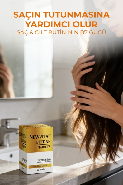 NEWVİTAL Biotin 60 Tablet - Resim 3