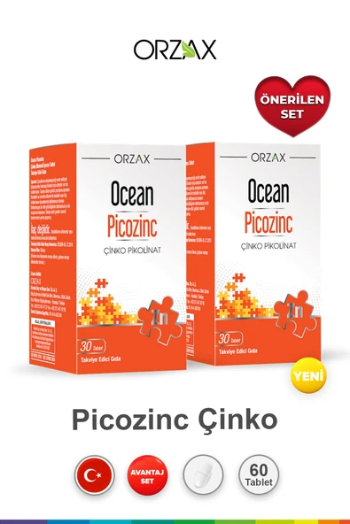 ORZAX Ocean Picozinc 30 Tablet (2 adet) ürün görseli 1