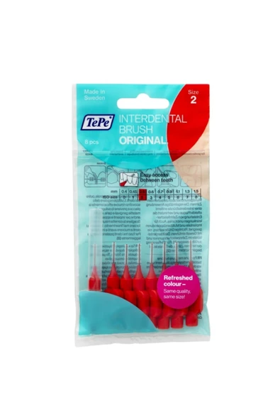 TEPE Arayüz Fırçası 0.5 Mm Kırmızı 8'li ürün görseli 1
