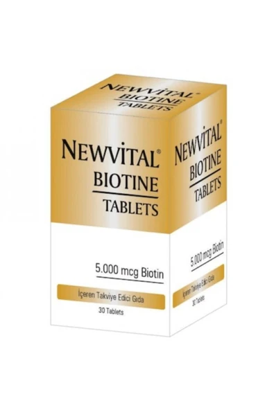 NEWVİTAL Biotin 60 Tablet ürün görseli 1