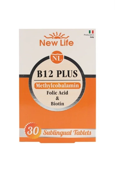 NEW LİFE B12 Plus Methyl Folik Asit Ve Biotin 30 Tablet ürün görseli 1