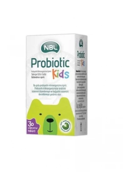 NBL Probiotic Kids 30 Çiğneme Tableti ürün görseli 1