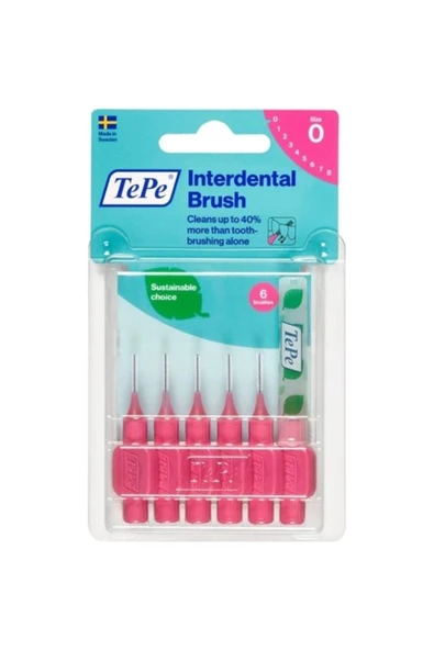 TEPE Blister Arayüz Fırçası Pembe 0.4Mm 6'Lı T180 ürün görseli 1