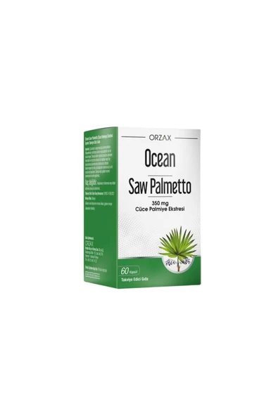 ORZAX Ocean Saw Palmetto Ekstresi 350 mg 60 Kapsül ürün görseli 1