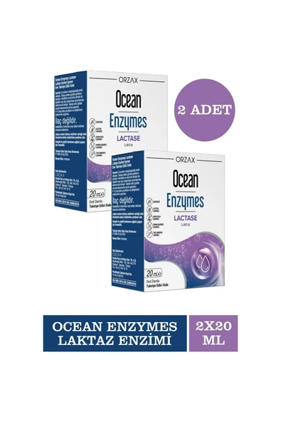ORZAX Ocean Enzymes Lactase Damla 20 ml 2 Adet ürün görseli 1
