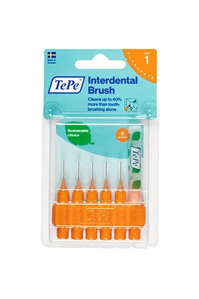 TEPE Blister 0.45 Mm - Turuncu Diş Arayüz Fırçası (1 X 6 Adet) ürün görseli 1