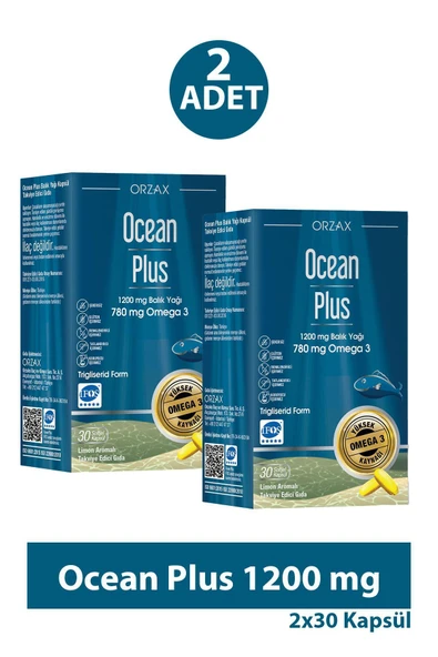 Ocean Plus 1200 mg 30 Kapsül 2 Adet ürün görseli 1