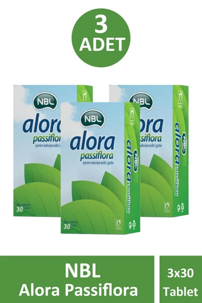NBL Alora Passiflora 30 Tablet 3 Adet ürün görseli 1
