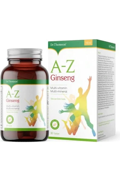 DR. THOMSON A-z Ginseng Multivitamin Ve Multimineral 30 Tablet ürün görseli 1