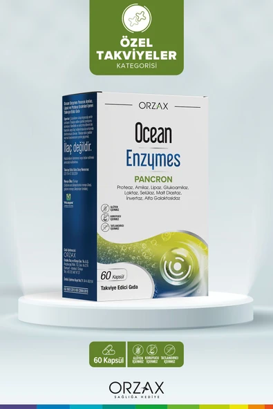 Ocean Enzymes Pancron 60 Kapsül ürün görseli 1