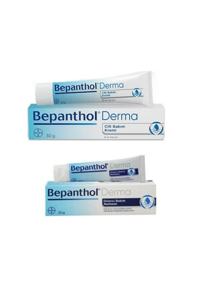 BEPANTHOL Derma Cilt Bakım Kremi 30 gr + Bepanthol Derma Onarıcı Bakım Merhemi 30 Gr ürün görseli 1