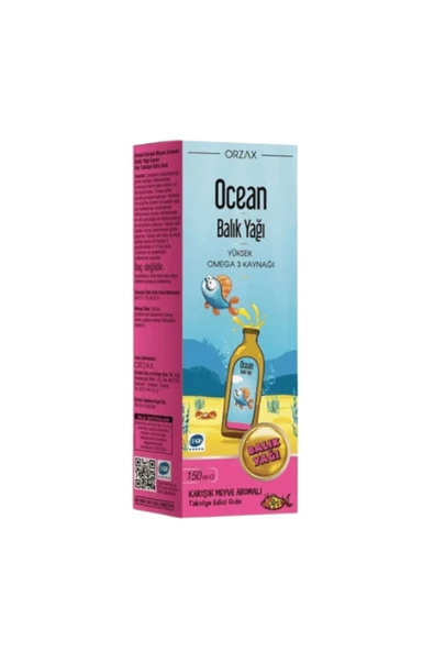 ORZAX Ocean Omega-3 Karişik Meyveli̇ 150ml Şurup ürün görseli 1