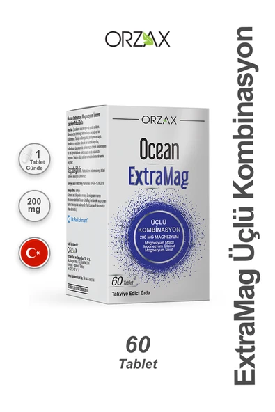 ORZAX Ocean ExtraMag Üçlü Kombinasyon 60 Tablet ürün görseli 1