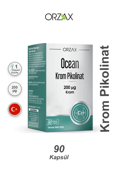 ORZAX Ocean Krom Pikolinat 90 Bitkisel Kapsül ürün görseli 1