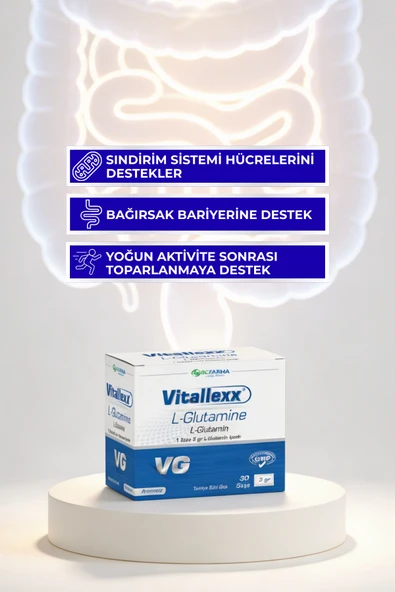 VİTALLEXX L-Glutamine 30 Saşe - Resim 4