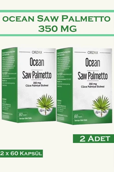 ORZAX Ocean Saw Palmetto 350 mg 60 Kapsül 2 Adet ürün görseli 1