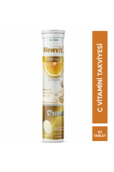 NOVAFACE STD Newvit Vitamin C Complex Efervesan 20 Tablet ( TEKLİDİR ) ürün görseli 1