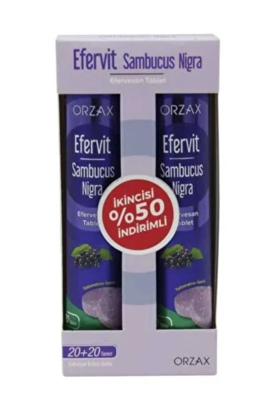 ASFSTORE Efervit Sambucus Nigra 20 Efervesan Tablet 2 Adet ürün görseli 1