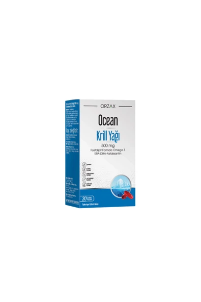 ORZAX Ocean Krill Oil 500 mg 30 Kapsül ürün görseli 1