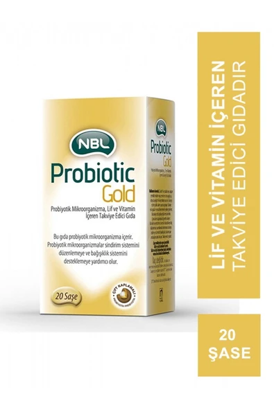 NBL Probiotic Gold 20 Stick Saşe ürün görseli 1