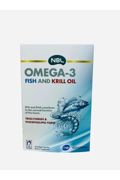 NBL Omega-3 Fish and Krill Oil 50 Kapsül ürün görseli 1