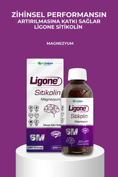 LİGONE Sitikolin Şurup 200 ml Aromasız - Resim 2
