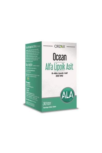 ORZAX Ocean Alfa Lipoik Asit 200 mg 30 Kapsül ürün görseli 1