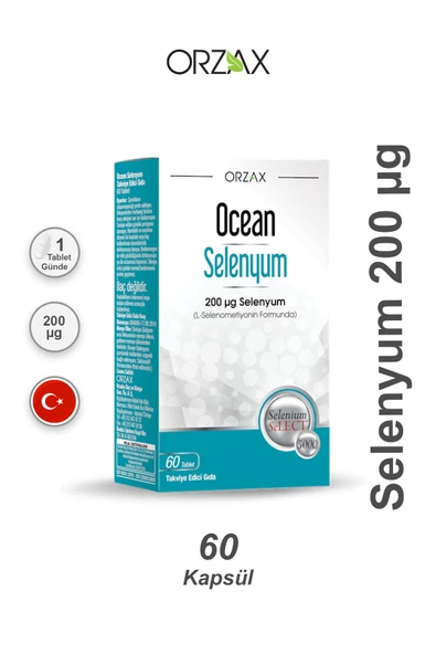 ORZAX Ocean Selenyum 200 µg Takviye Edici Gıda 60 Tablet ürün görseli 1