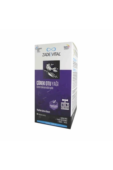 ZADE VİTAL Çörek Otu Yağı 60 Yumuşak Kapsül ürün görseli 1