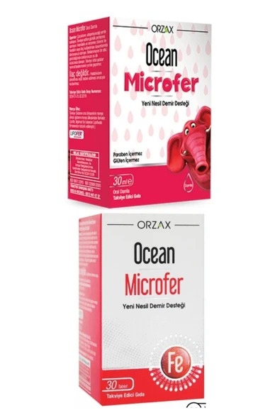 ORZAX Ocean Microfer Damla 30 Ml + Ocean Microfer 30 Tablet Aile Paketi ürün görseli 1