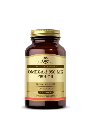 SOLGAR Omega 3 950 Mg 50 Softgel Kapsül ürün görseli 1