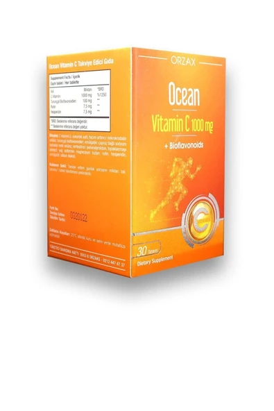 ORZAX Ocean Vitamin C 1000 Mg 30 Tablet - Resim 3