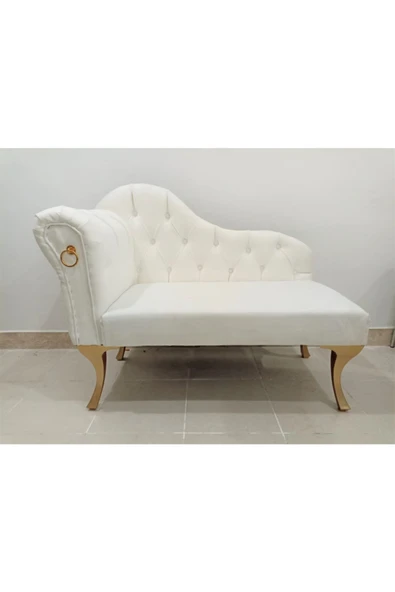 aldagelsin Modern Köşe Koltuğu Josefin Puf Bench Beyaz 120 x 70 ürün görseli 1
