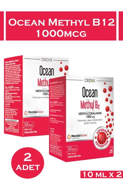 ASFSTORE Ocean Methyl B12 Sprey 1000 mg 10 ml 2 Adet ürün görseli 1