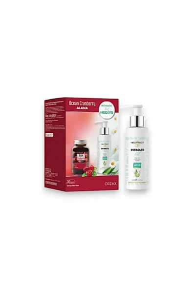 ORZAX Ocean Cranberry Turna Yemişi Ekstresi 30 Kapsül + Neutracy İntim Jel Hediyeli ürün görseli 1