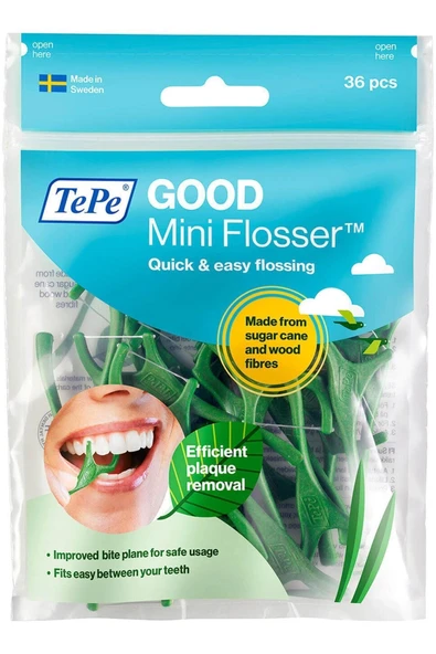 TEPE Good Mini Flosser Diş Ipi Penaları Diş Ipi Çubukları Tatsız Yetişkinler Için Diş Penseleri ürün görseli 1