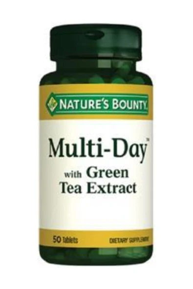 NATURE'S BOUNTY Multi Day With Green Tea 50 Tablet ürün görseli 1
