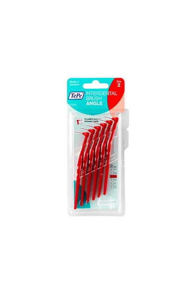 TEPE Angle Saplı Arayüz Fırçası Kırmızı 0,5 Mm 6 Lı ürün görseli 1
