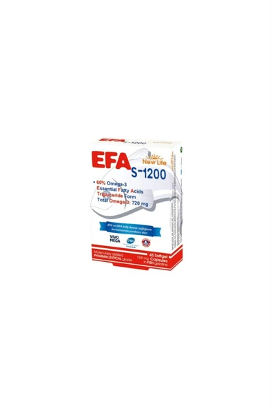 NEW LİFE Efa S 1200 Balık Yağı 45 Kapsül ürün görseli 1