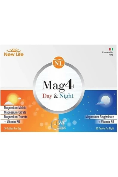 NEW LİFE Mag 4 Day 30 Tablet & Night 30 Tablet ürün görseli 1